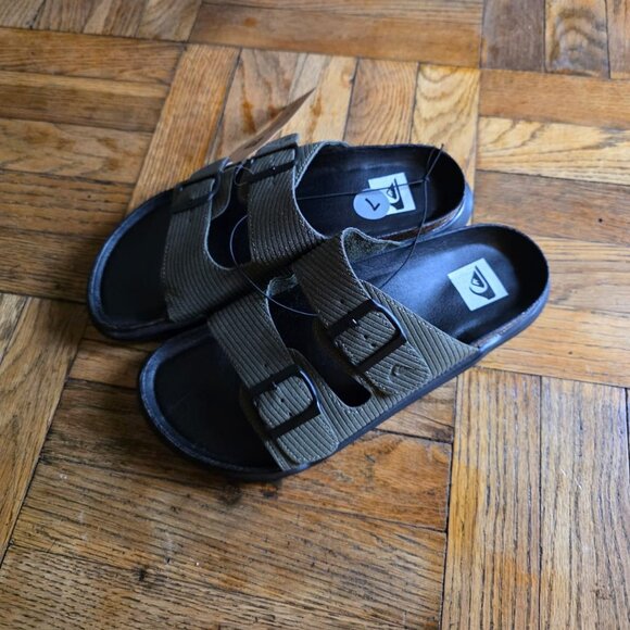 Quicksilver Men’s Flip Flop Trekking Sandal Green Size 7 - Picture 4 of 6